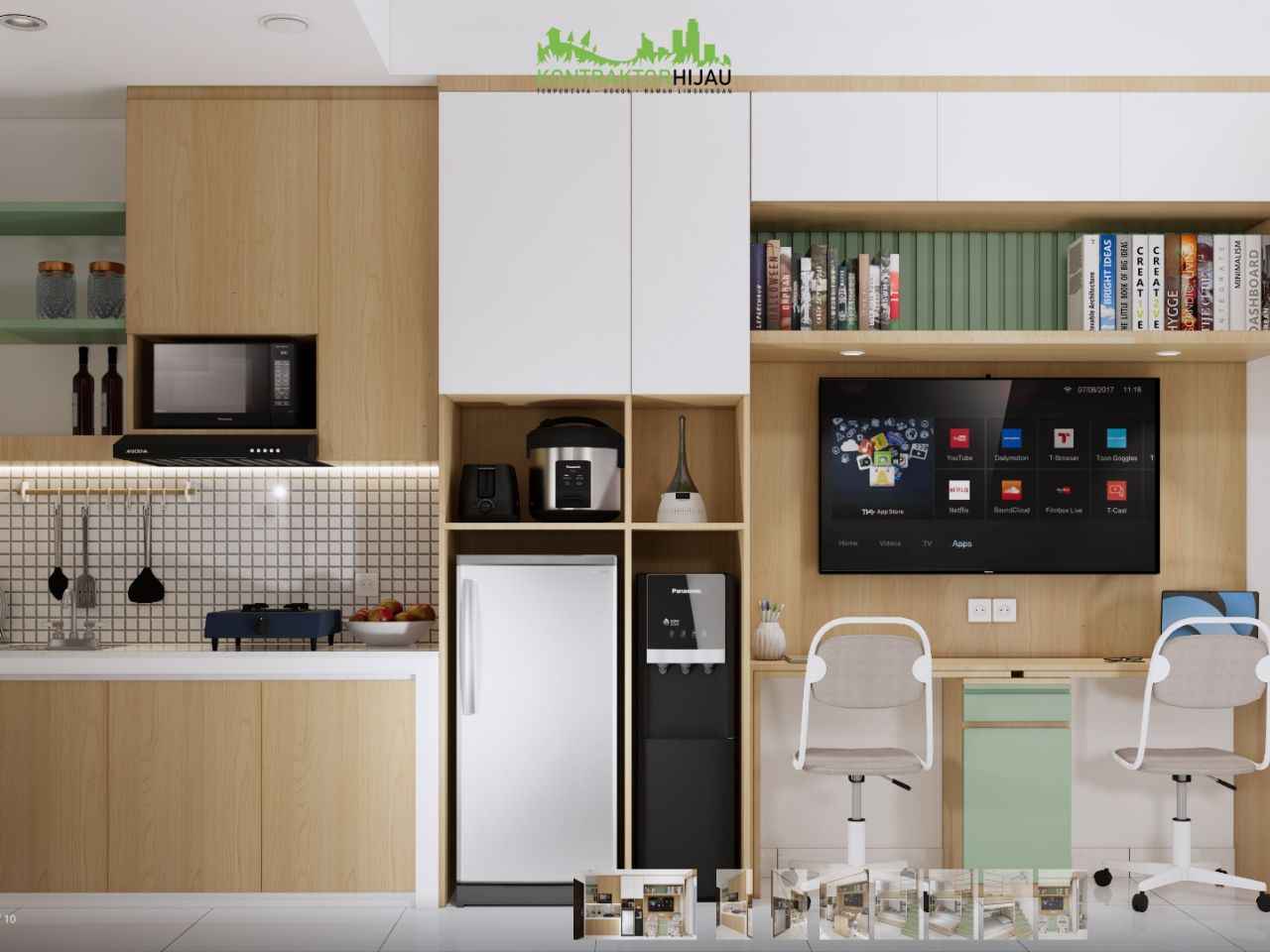Tampilan Jasa Desain Interior Kamar Tidur Kontraktor Hijau Tampilan Jasa Desain Interior Kamar Tidur Kontraktor Hijau