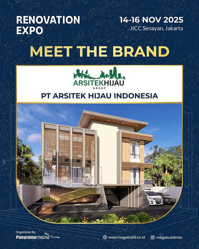 Arsitek Hijau Gelar Pameran di Renovation Expo Megabuild 2025